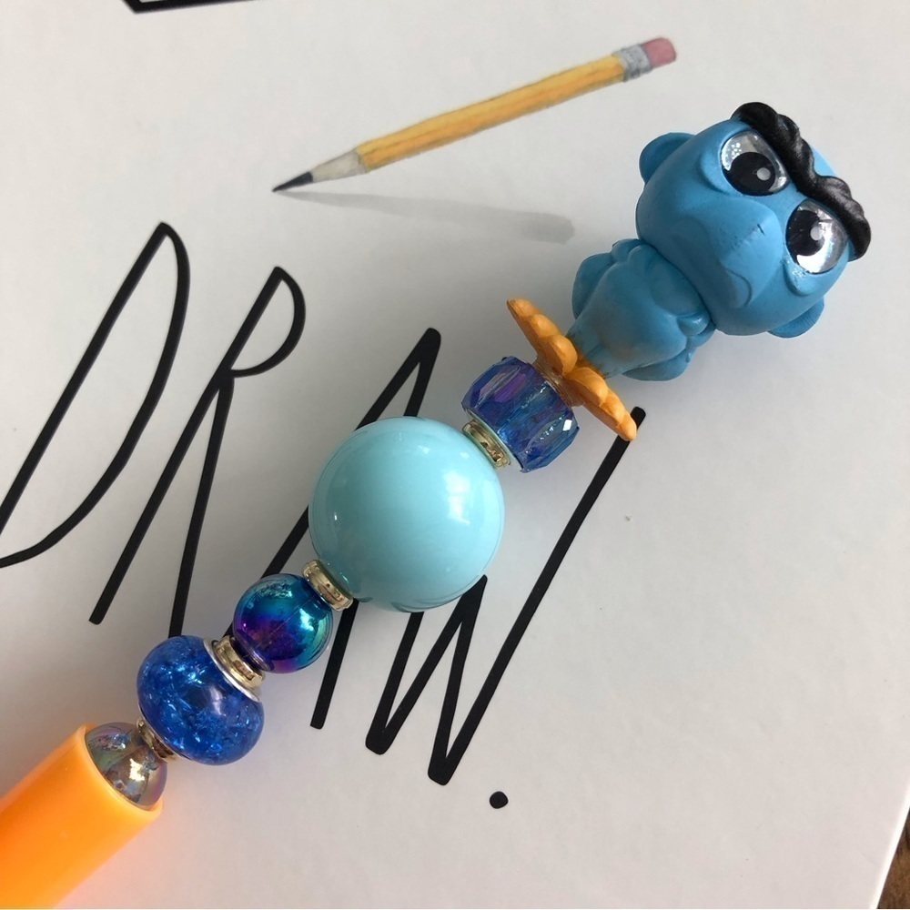 Disney Doorables: The Muppets: Sam The Eagle handmade beaded pen